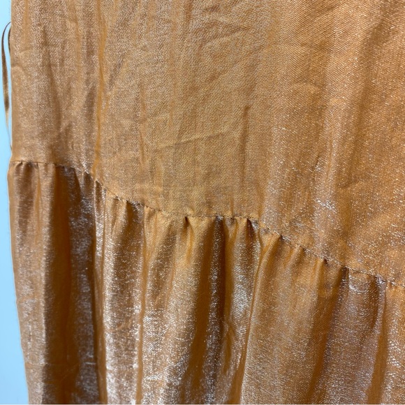 Anthropologie Maeve Soraya Shimmer Tiered Maxi Dress XS - Picture 6 of 11